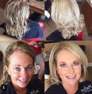 Mother of the bride hair and makeup