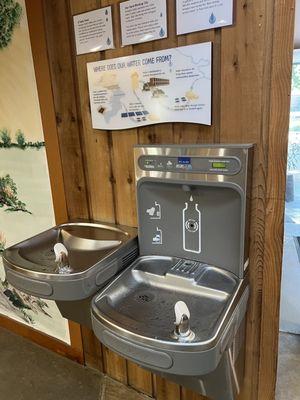 Refillable water station