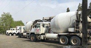 Lake County Concrete has a fleet of many different sizes of mixer trucks available.