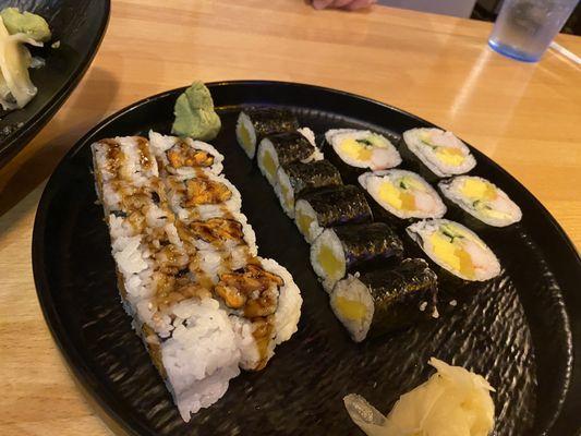 Sweet potato & oshinko roll Yummy