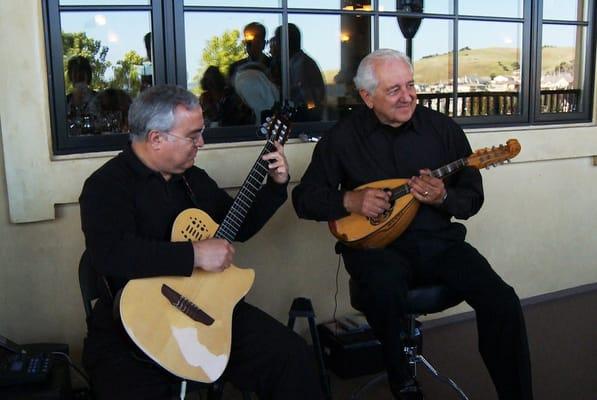 Playing during cocktail hour at a wedding at the Ranch Golf Club.