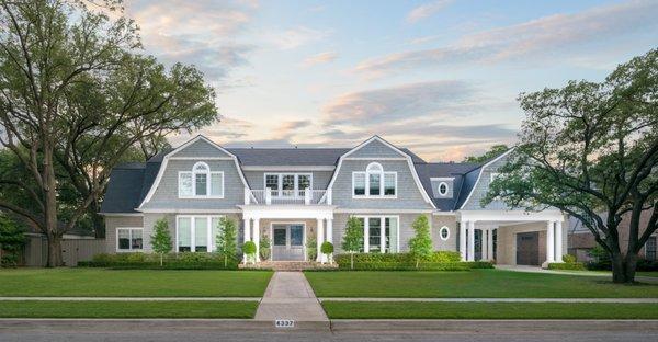 Hamptons Style home - named one of the 10 most beautiful houses in Dallas by D Home Magazine