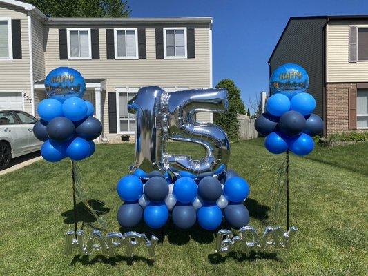 Birthday Balloon Marquee