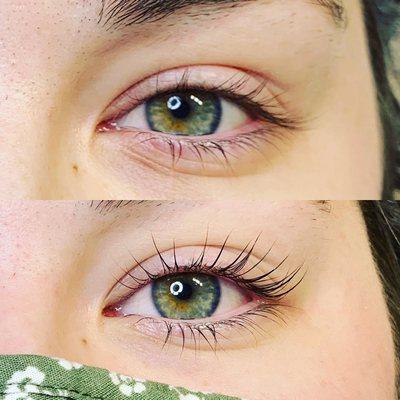 lash lift + tint