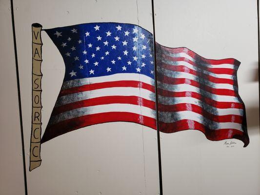 American Flag Mural