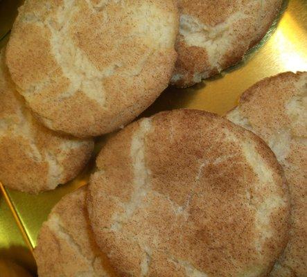 Snickerdoodle Cookies
 Cinnamon-sugar surrounds this beautiful cracked and tangy cookie.