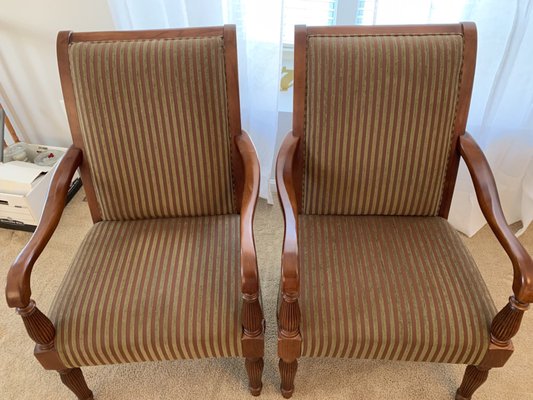 Our chairs before Olympic Upholstery