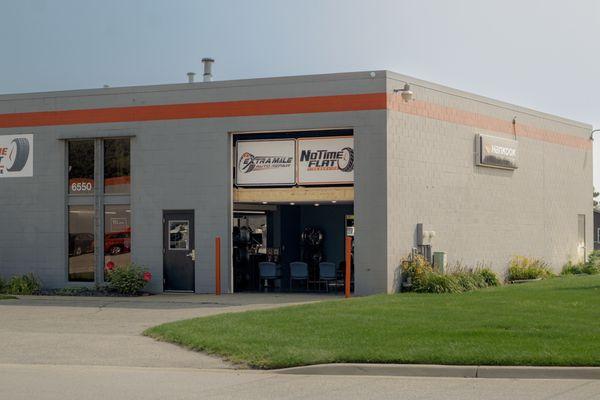 Our auto shop "Extra Mile Auto Repair" is located in the same building!