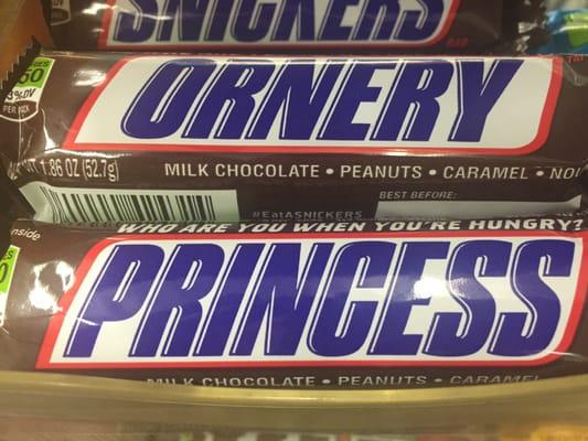 Love the snickers selection