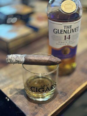 Enjoying a great cigar & some 14yr Glenlevit