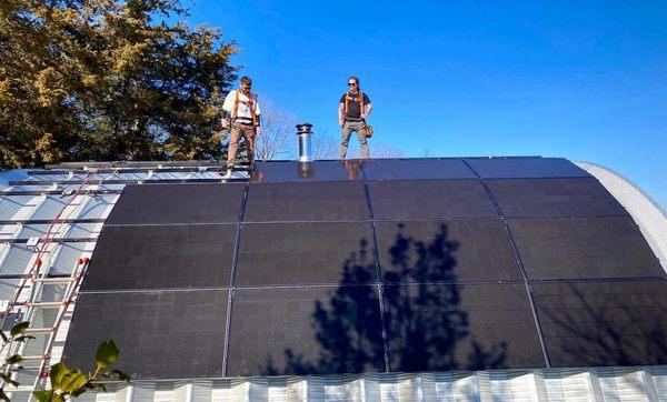 17.28kW on a Quonset hut