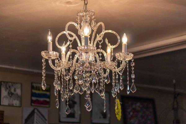 Handmade chandeliers by one of our amazing vendors here at Vintage Me.