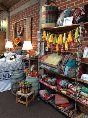 Bedding from around the world can be found at Fair Trade Decor, all made with natural dyes and recycled materials.