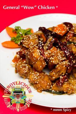 PinoyLicious' spicy General "Wow" Chicken outranks Mr. Tso in flavor. Get the "Wow Wow" if you dare.