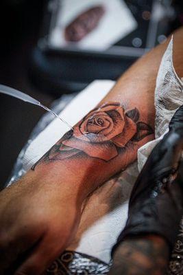 Rose done by Freddy Tattoos