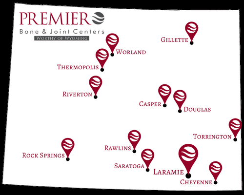 Premier Bone & Joint Center Locations as of 2023