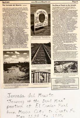 Excellent Information about the "Jornado Del Muerto"!