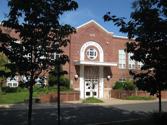 the front of the school (as seen from S Wakefield St)