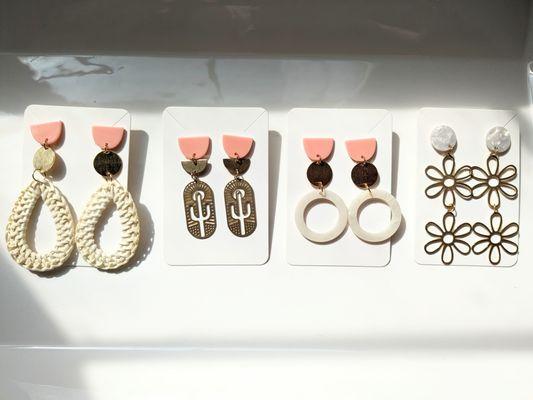 Earrings from Woven Goods Studio!