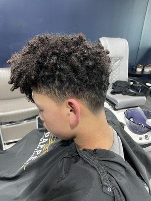 A light tapered fade.