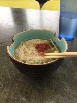 Small bowl of all you can eat pho....not bad at all.