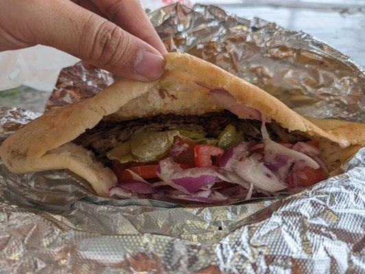 Lamb Beef Shawerma wrap