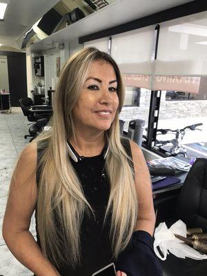 Ombré color and treatment