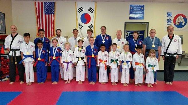 A group of Dong's School students. We train students from children to adults.