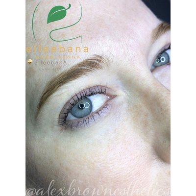 Brow Henna and Lash lift and tint