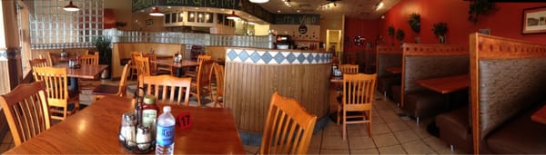 My attempt of a panorama of the dining area