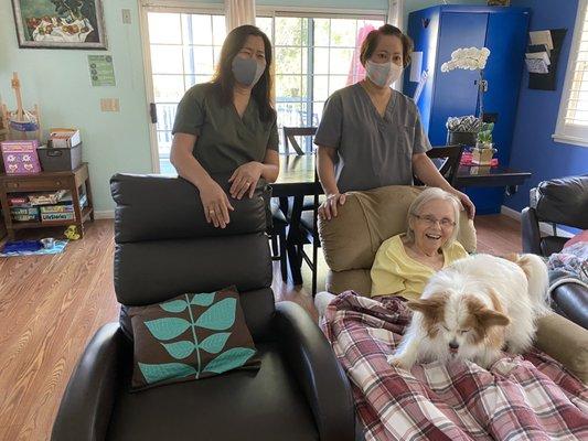 Pet Friendly senior care facility.