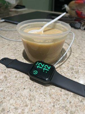 Banana  Porridge  (Cereal Family)  watch for size relation ($7) made with water