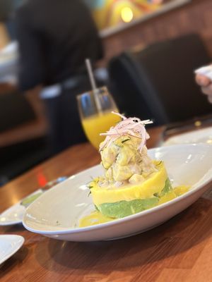 Causa acevichada with avocado. It was simply delish