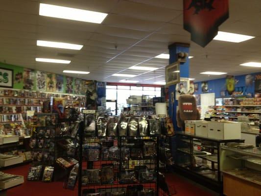 Great selection of action figures and other various toys. Great prices too!