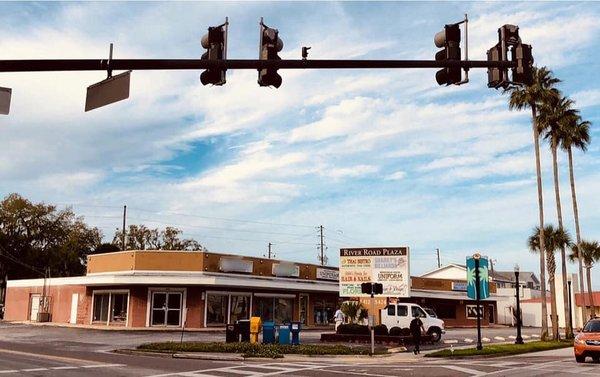 Our new location in downtown New Port Richey! Corner of Main St and River Rd