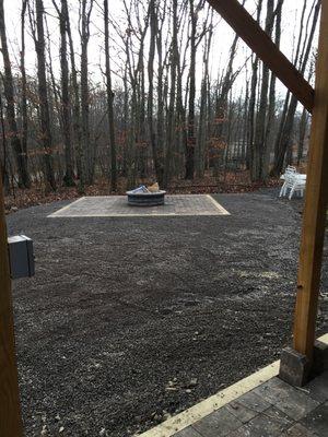 Patio and fire pit