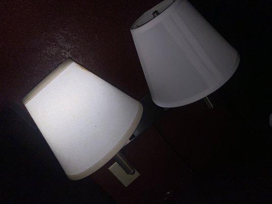 Lamps in room