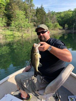 catching fish at Lake Norfork