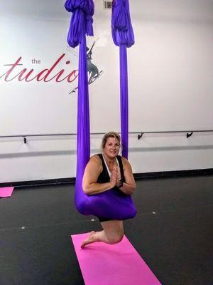 Learn to fly in Aerial Yoga.