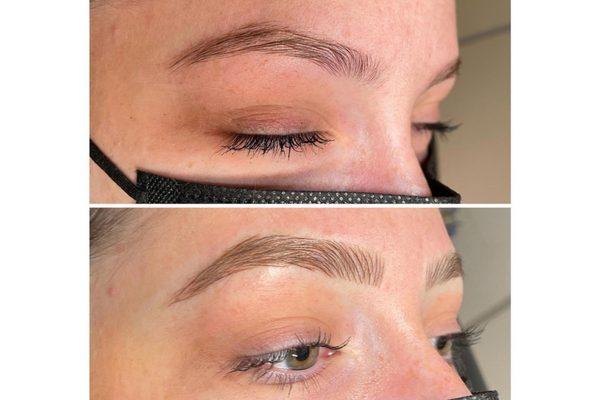 First session microblading