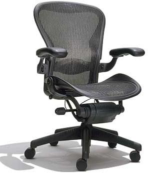 Herman Miller Aeron full mesh task chair in stock and ready to go. 1 size b in stock with lumbar.