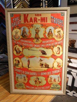 Another original Kar-Mi circus poster.