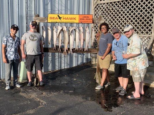 These are some happy fishermen & fisherwoman!