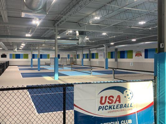 Come in and enjoy our climate controlled dedicated pickleball courts!