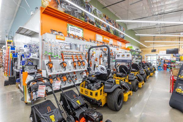 We are a full line Stihl, Gravely, Ariens, Hustler and Walker Mower Dealer.