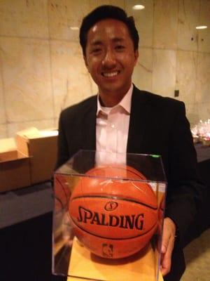 Winner of Kobe signature basket ball