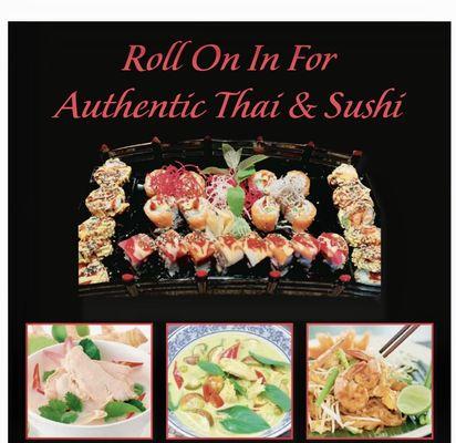 Authentic Thai and variety of sushi