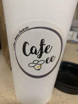 Cafe Bee logo, cute