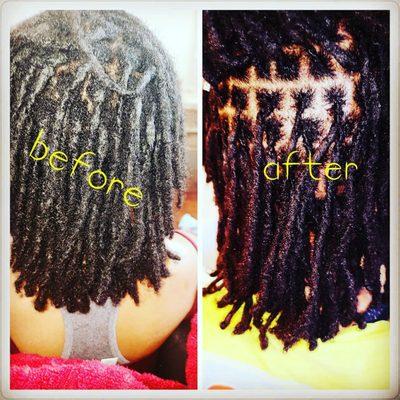 Detoxed & retwist Locs