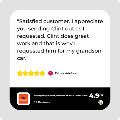 Customer review nubrakes